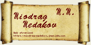 Miodrag Medakov vizit kartica